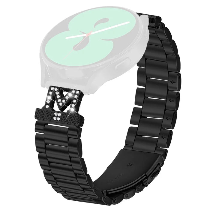 Replacement Strap for Samsung Gear Sport / S2 Classic M-Type Stainless Steel Watch Band - Black - 1