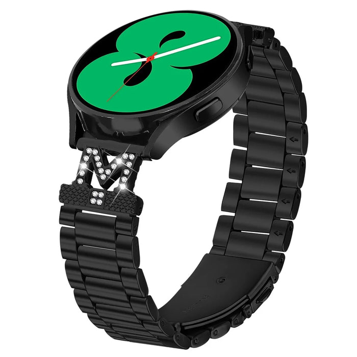 Replacement Strap for Garmin vivoactive 5 / GarminActive 5 M-Type Stainless Steel Watch Band - Black - 2