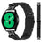 Replacement Strap for Garmin vivoactive 5 / GarminActive 5 M-Type Stainless Steel Watch Band - Black - 3