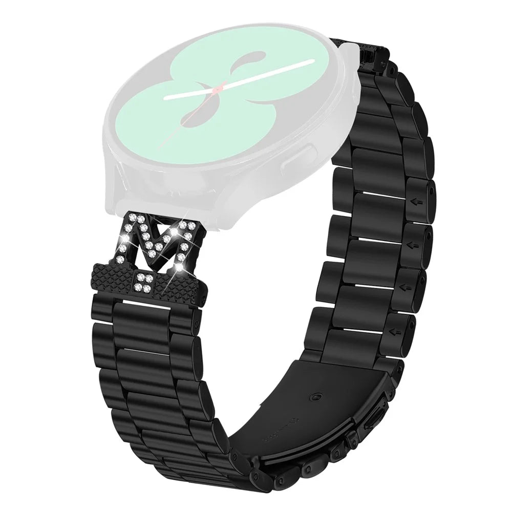 Replacement Strap for Garmin Forerunner 55 / Venu Watch Band M-Type Stainless Steel - Black - 1
