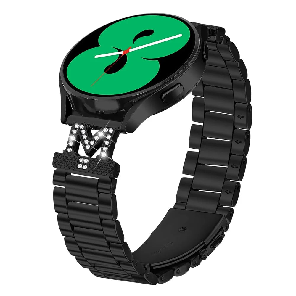 Replacement Strap for Garmin Forerunner 55 / Venu Watch Band M-Type Stainless Steel - Black - 2