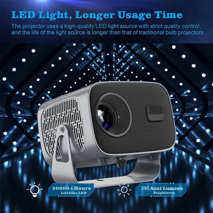 A10 720P (1280x720) Portable Projector Home Min Electric Focus Adjustment HD Projector - EU Plug - 7