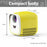 L1 Mini Projector for Kids Portable LED Projector with Built-In Speaker Home Entertainment Device - Yellow  /  US Plug - 7