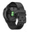 22MM PU Leather Surface+Silicone Smart Watch Band Strap for Garmin Watch - Black - 3