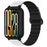 For Xiaomi Smart Band 9 Pro Silicone Strap Replacement Magnetic Loop Watch Band with PC Case - White  /  Black - 1