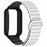 For Xiaomi Smart Band 9 Pro Silicone Strap Replacement Magnetic Loop Watch Band with PC Case - White  /  Black - 3