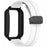 For Xiaomi Smart Band 9 Pro Strap with Case 2 in 1 Silicone Watch Band Magnetic Folding Buckle - White - 3