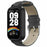 For Xiaomi Redmi Band 3 / Smart Band 9 Active Replacement Strap with PC Case Denim Texture Leather Watch Band - Grey - 1