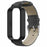 For Xiaomi Redmi Band 3 / Smart Band 9 Active Replacement Strap with PC Case Denim Texture Leather Watch Band - Grey - 2