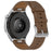 For Huawei Honor Xiaomi Garmin Smartwatch Band 22mm Universal Top Layer Cowhide Leather Strap - Brown - 2