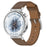 For Huawei Garmin Smartwatch Band 18mm Universal Top Layer Cowhide Leather Strap - Brown - 2