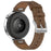 For Huawei Garmin Smartwatch Band 18mm Universal Top Layer Cowhide Leather Strap - Brown - 4