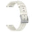 For Samsung Huawei Huami Garmin Smartwatch Band 20mm Universal Top Layer Cowhide Leather Strap - White - 1