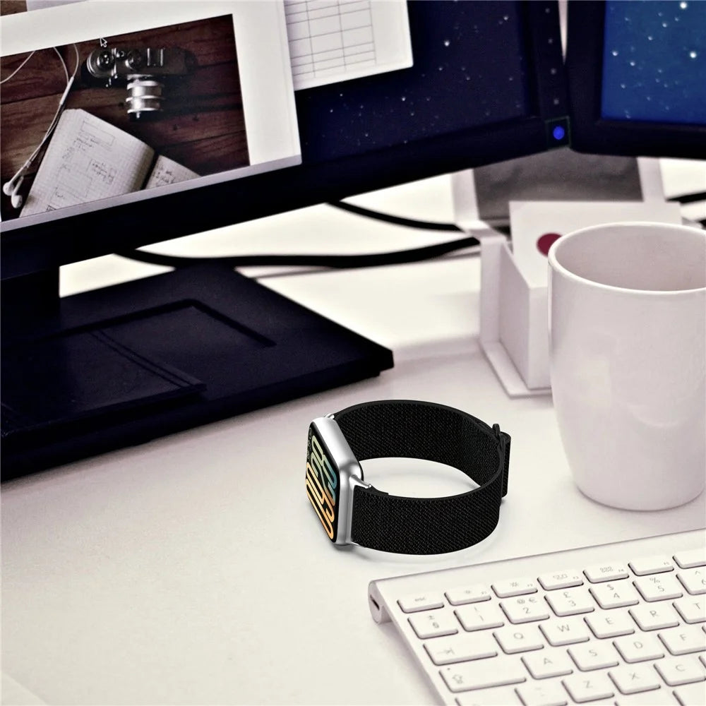 Smart Watch Band for Xiaomi Redmi Watch 5 4 / Xiaomi Smart Band 9 Pro / 8 Pro Nylon Elastic Braided Strap - Leopard Print - 6