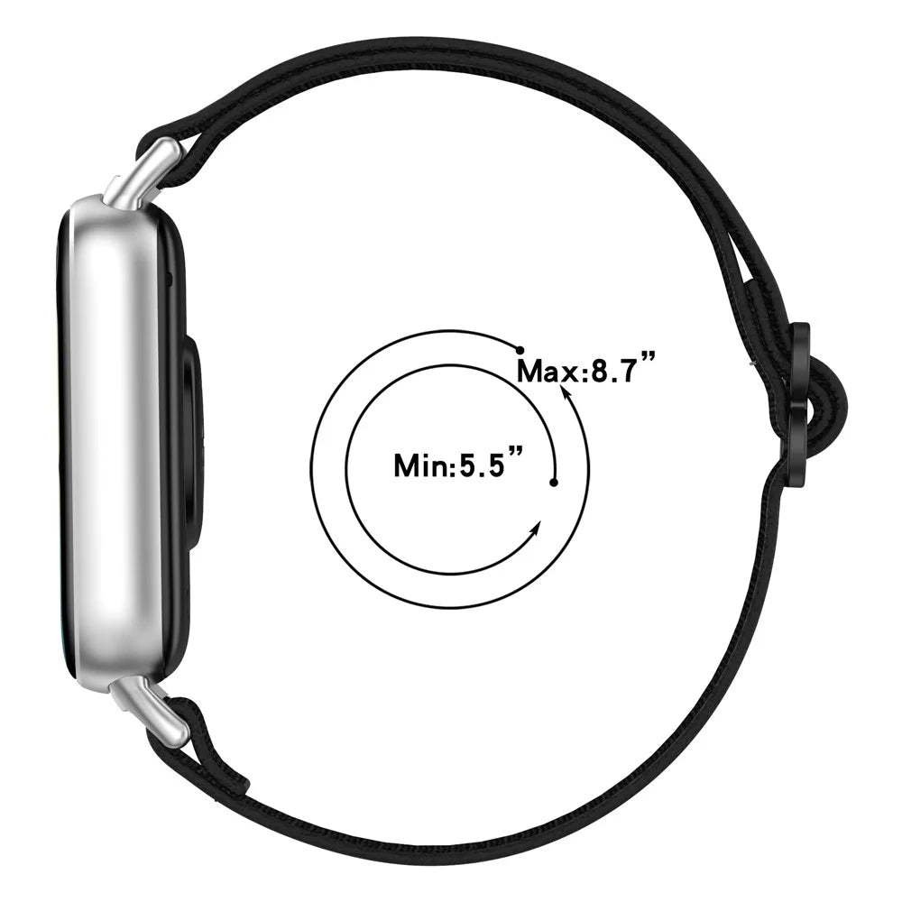 Smart Watch Band for Xiaomi Redmi Watch 5 4 / Xiaomi Smart Band 9 Pro / 8 Pro Nylon Elastic Braided Strap - Leopard Print - 7