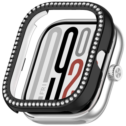 PC Watch Case for Xiaomi Redmi Watch 5 / Watch 5 Esim / Watch 4 Rhinestone Decor Protective Frame - Black - 1