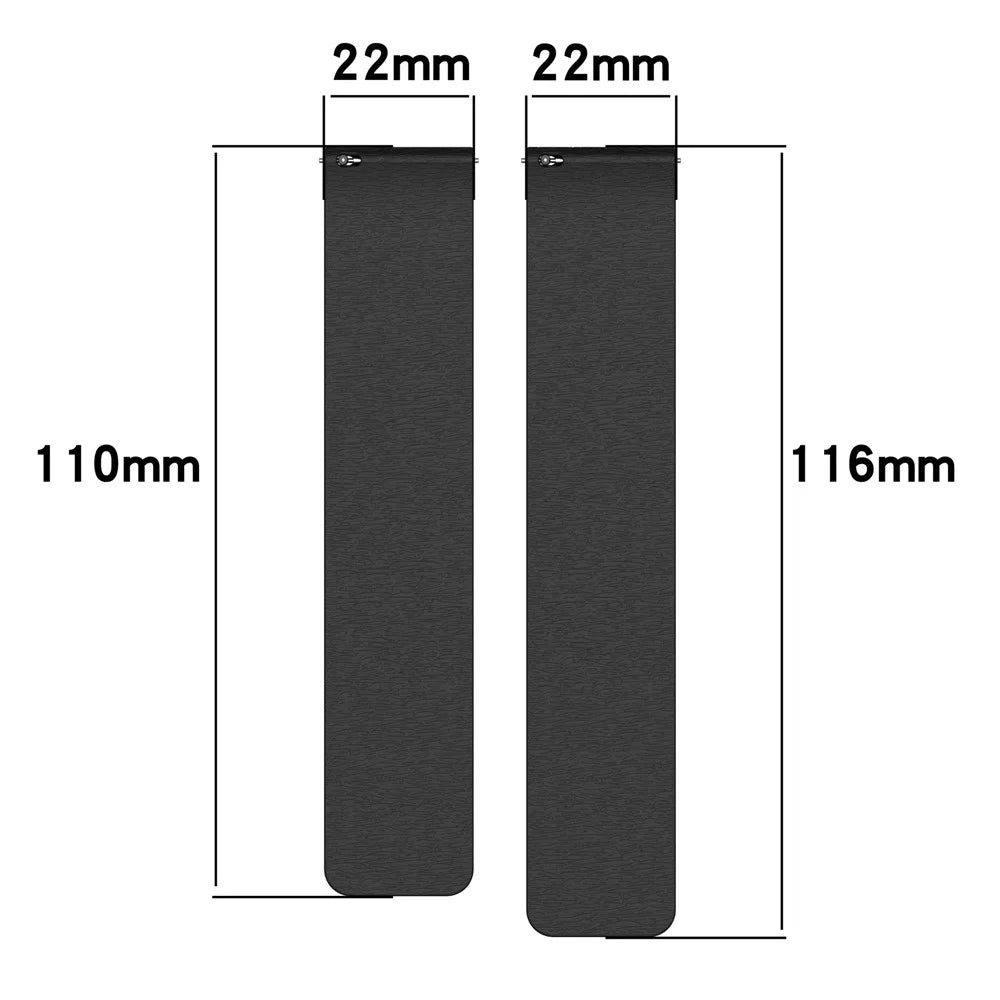 22mm Watch Band for Huawei Watch GT 5 46mm / Honor Watch GS 4 / Samsung Gear S3 Classic Magnetic Silicone Strap - Black / Orange - 6