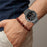 For Huami Amazfit T-Rex 3 Watch Band Replacement Metal Strap Adjustable Three-Bead - Black - 7