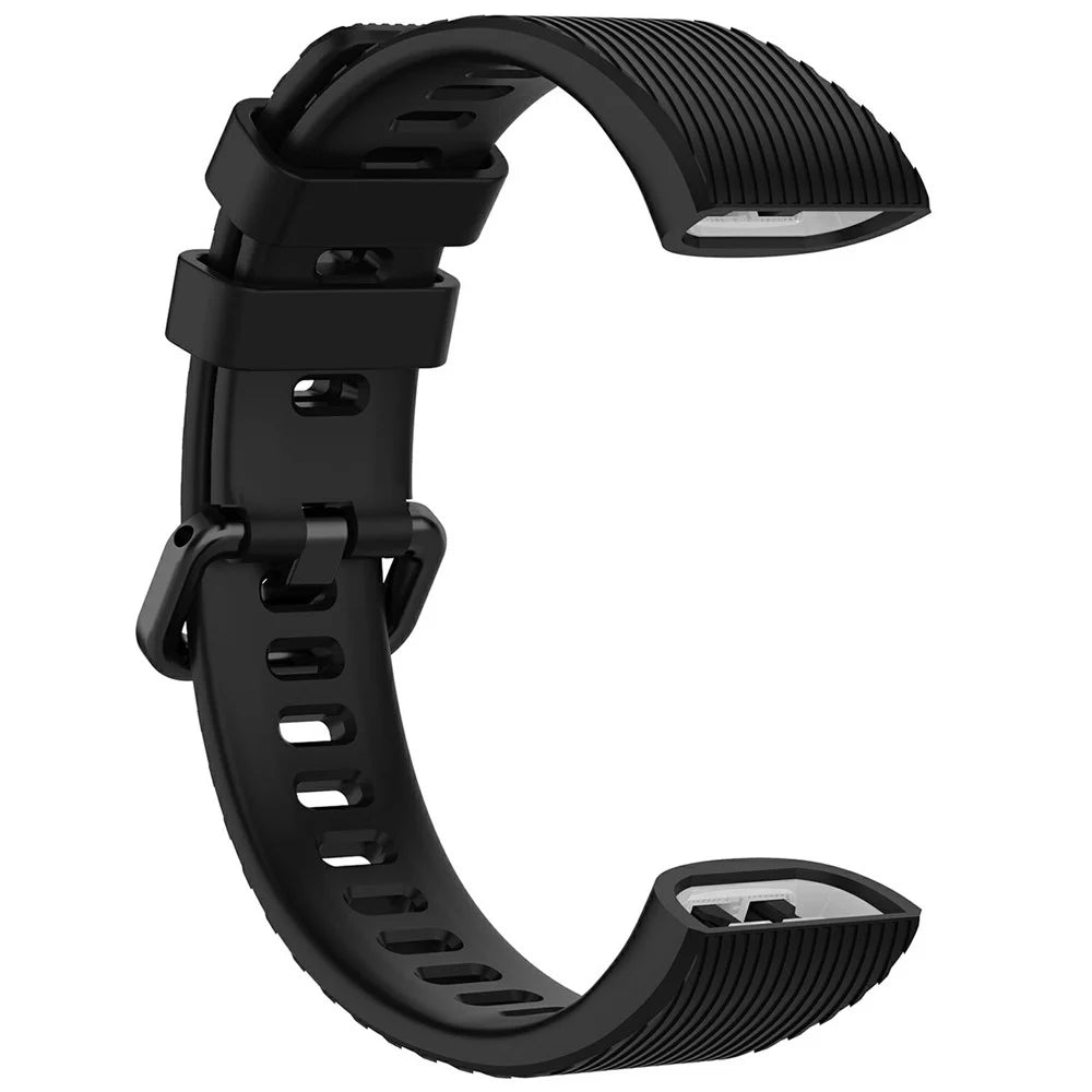For Huawei Band 4 Pro TER-B29S / 3 Pro Replacement Strap Adjustable Silicone Watch Band (Free Size) - Black - 3