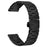 For Fitbit Versa / Versa Lite / Versa 2 Replacement Strap H Type Metal Watch Band - Black - 1