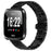 For Fitbit Versa / Versa Lite / Versa 2 Replacement Strap H Type Metal Watch Band - Black - 3