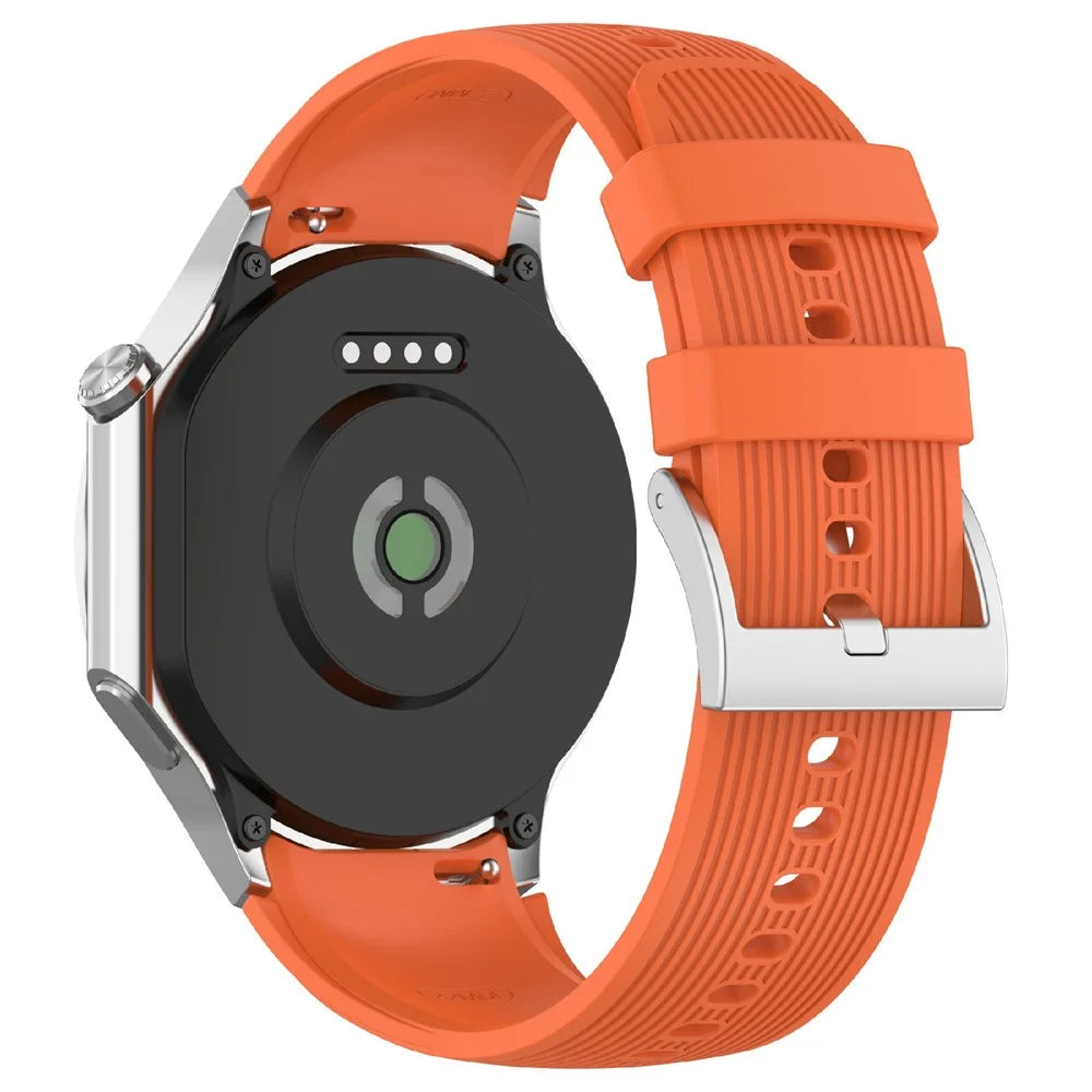 Silicone Watch Strap For Oppo Watch X2 / X / OnePlus Watch 3 46mm / 2 / 2R Replacement Wristband - Orange - 1