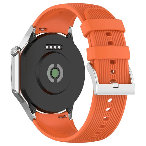 Silicone Watch Strap For Oppo Watch X2 / X / OnePlus Watch 3 46mm / 2 / 2R Replacement Wristband - Orange - 1