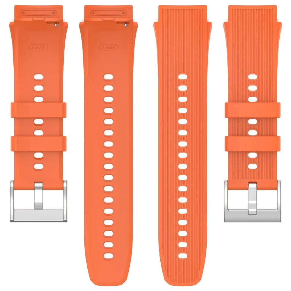 Silicone Watch Strap For Oppo Watch X2 / X / OnePlus Watch 3 46mm / 2 / 2R Replacement Wristband - Orange - 5