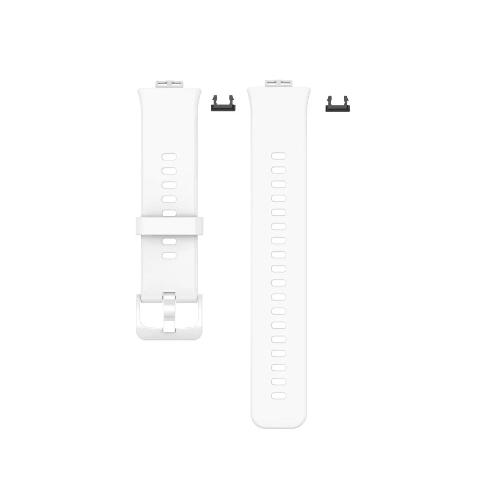Silicone Solid Color Watch Strap for Huawei Watch Fit Special Edition B39 / (TIA-B09 / TIA-B19) - White - 6