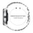 For Huawei Watch GT 42mm / 46mm Replacement Strap H Type Butterfly Clasp Stainless Steel Watch Band Silver - 4