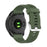 Solid Color Silicone Replacement Watch Strap for Garmin Forerunner 745 - Dark Green - 2