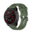 Solid Color Silicone Replacement Watch Strap for Garmin Forerunner 745 - Dark Green - 3