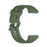 Solid Color Silicone Replacement Watch Strap for Garmin Forerunner 745 - Dark Green - 4