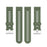 Solid Color Silicone Replacement Watch Strap for Garmin Forerunner 745 - Dark Green - 5