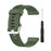 Solid Color Silicone Replacement Watch Strap for Garmin Forerunner 745 - Dark Green - 6