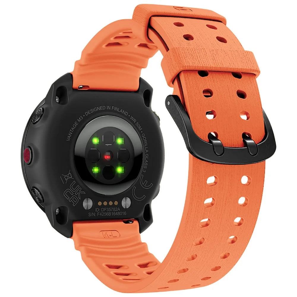 For Polar Vantage M3 Replacement Watch Strap Silicone Adjustable Wrist Band - Orange - 1