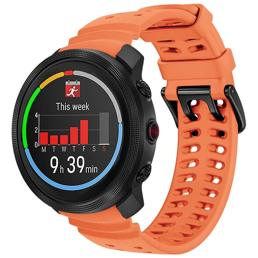 For Polar Vantage M3 Replacement Watch Strap Silicone Adjustable Wrist Band - Orange - 2