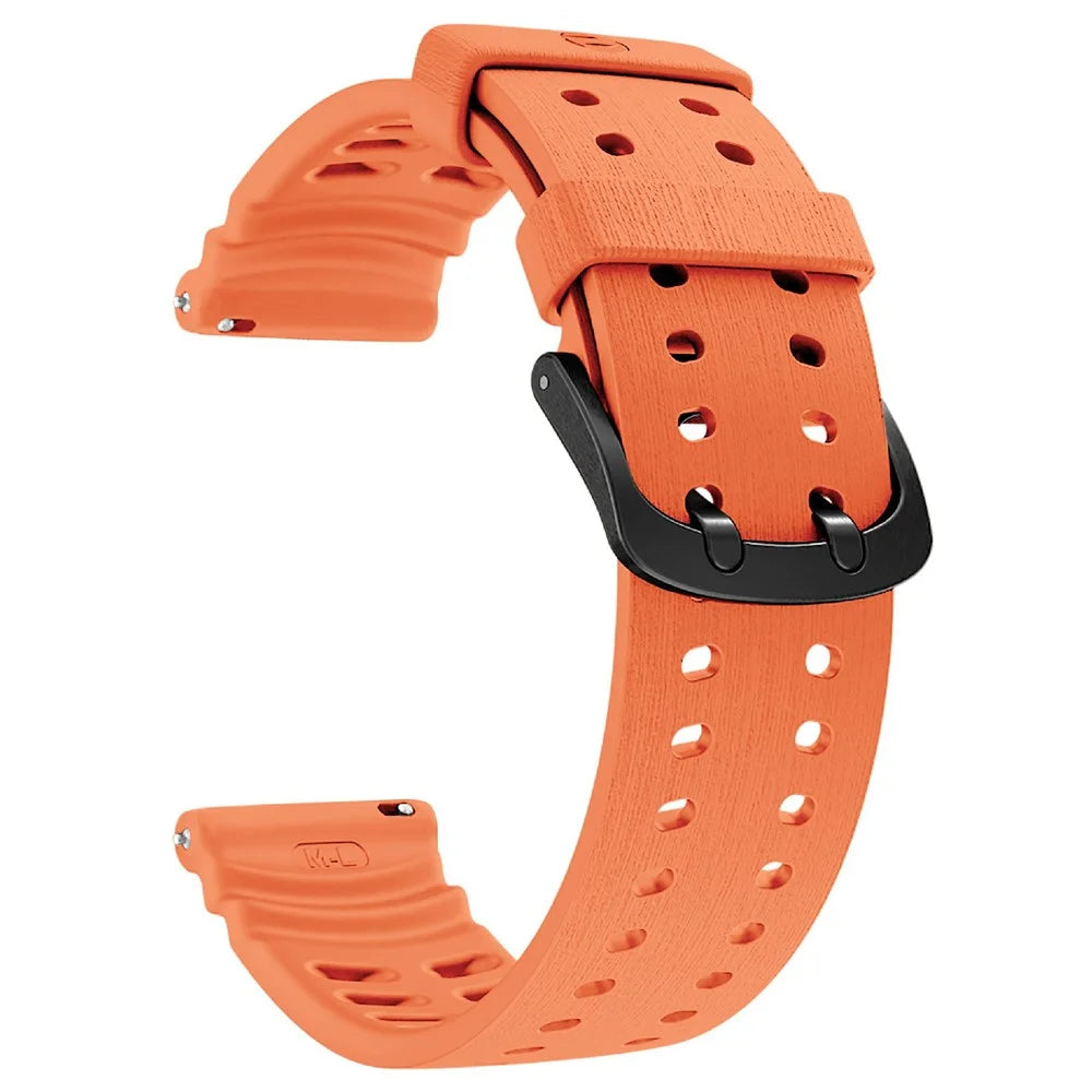 For Polar Vantage M3 Replacement Watch Strap Silicone Adjustable Wrist Band - Orange - 3