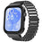 For Huawei Watch Fit 3 Metal Watch Frame + Adjustable Bracelet Wrist Strap - Black / Black - 2