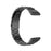 Stainless Steel Three Beads Replacement Watch Strap for Garmin Fenix 6 - Black - 3