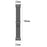 Stainless Steel Three Beads Replacement Watch Strap for Garmin Fenix 6 - Black - 6