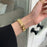 Bracelet Strap for Apple Watch Ultra 3 2 1 49mm / Series 11 10 46mm / 9 8 7 45mm / SE3 SE2 SE 6 5 4 44mm / 3 2 1 42mm Rhinestone Decor Stainless Steel Watch Band - Gold - 7