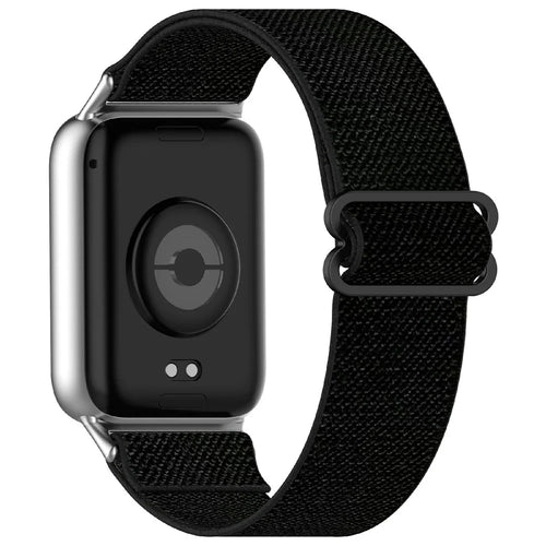 Replacement Strap for Xiaomi Smart Band 10 Pro / 9 Pro / 8 Pro / Redmi Watch 6 / 5 / 4 Adjustable Elastic Nylon Watch Band - Black - 1