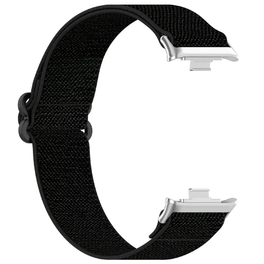 Replacement Strap for Xiaomi Smart Band 10 Pro / 9 Pro / 8 Pro / Redmi Watch 6 / 5 / 4 Adjustable Elastic Nylon Watch Band - Black - 3