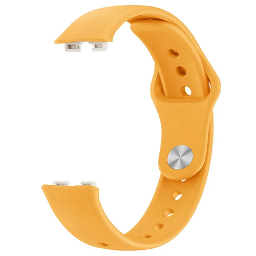 Silicone Wristband for Huawei Band 10 / Band 9 NFC / 9 / 8 NFC / 8 Replacement Adjustable Watch Strap - Yellow - 1
