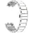 For Honor Band 9 Watch Band Stainless Steel Ceramic-Like Finish Wrist Strap - Silver - 1
