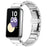For Honor Band 9 Watch Band Stainless Steel Ceramic-Like Finish Wrist Strap - Silver - 2
