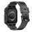For Apple Watch Series 10 42mm TPU One-Piece Solid Color Watchband with Protective Case - Black - 1