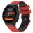 For Garmin Forerunner 220 Silicone Watch Band Replacement Wrist Strap with Round Holes - Red+Black - 2