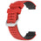 For Garmin Forerunner 220 Silicone Watch Band Replacement Wrist Strap with Round Holes - Red+Black - 3